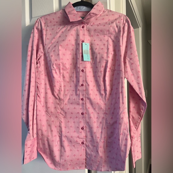 Hawes and Curtis cotton fitted shirt UK size 16 - Picture 1 of 6